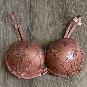 Victoria's Secret 30D Very Sexy Plunge Push Up Elegant Star Bra